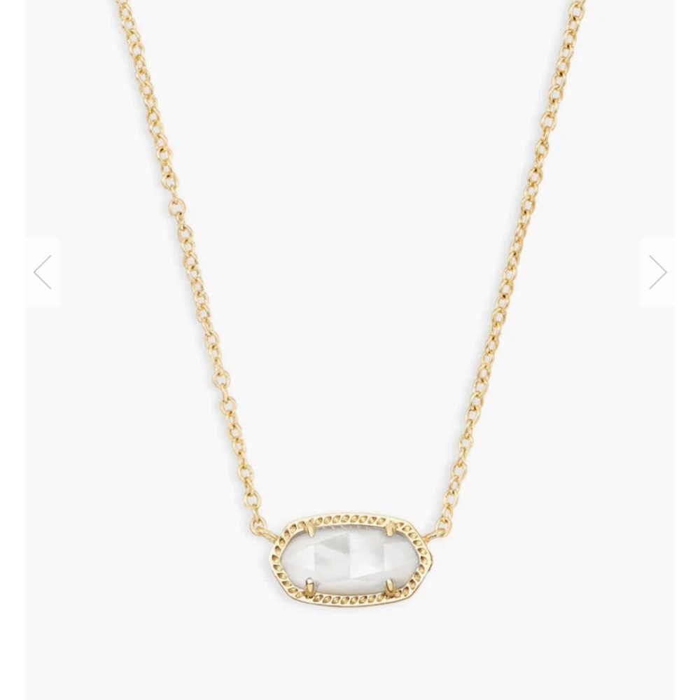 Kendra Scott White Elisa Necklace